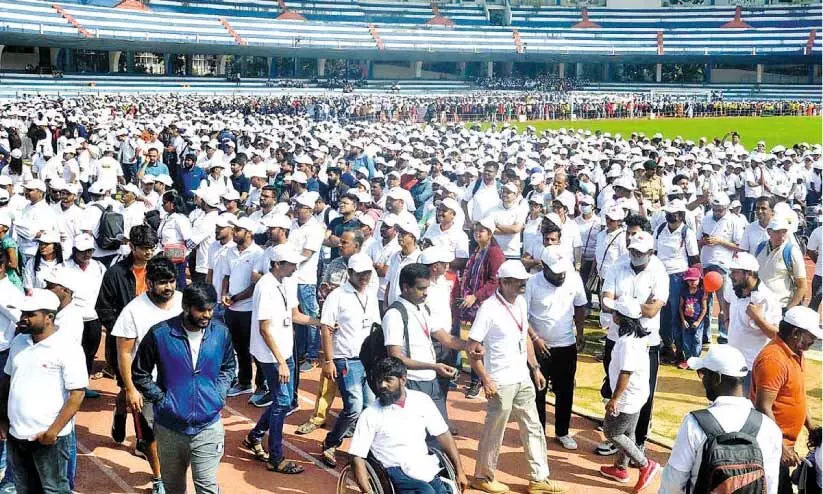 Visually Impaired Cricket Walkathon conducted