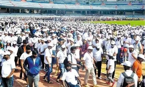Visually Impaired Cricket Walkathon conducted