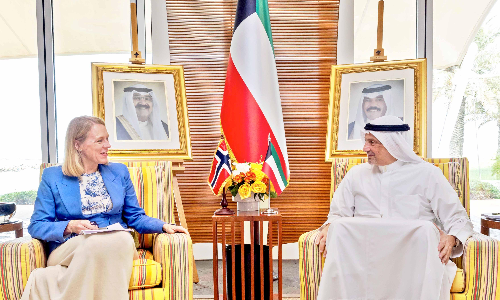 Kuwait Foreign Minister held meeting with Norwegian Minister