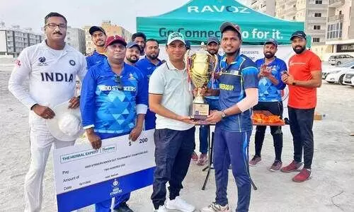 നോ​ക്കൗ​ട്ട് ക്രി​ക്ക​റ്റ് ടൂ​ർ​ണ​മെ​ന്റ്: ഷ​ഹീ​ൻ ഗ്രൂ​പ്   ജേ​താ​ക്ക​ൾ