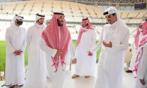 സൗദി കിരീടവകാശി ദോഹയിലെത്തി