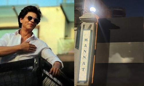 shah rukh khans bungalow mannat gets new diamond name plate