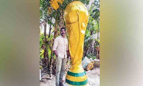 ലോ​ക​ക​പ്പ് മാ​തൃ​ക