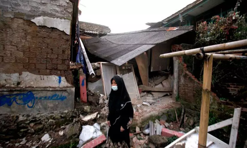 ഇന്തോനേഷ്യ ഭൂചലനം; മരിച്ചവരുടെ എണ്ണം 162 കടന്നു; 700 പേർക്ക് പരിക്ക്