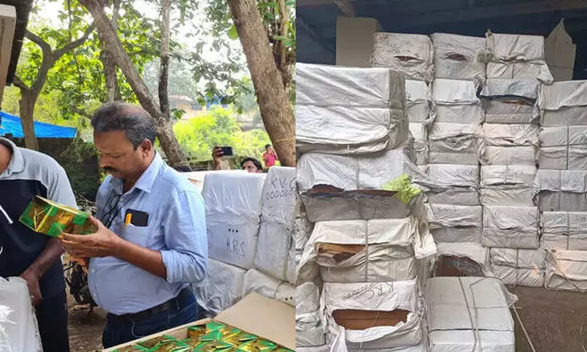 ഒന്നേമുക്കാൽ കോടിയുടെ അനധികൃത സിഗരറ്റ് പിടികൂടി ഒന്നേമുക്കാൽ കോടിയുടെ അനധികൃത സിഗരറ്റ് പിടികൂടി