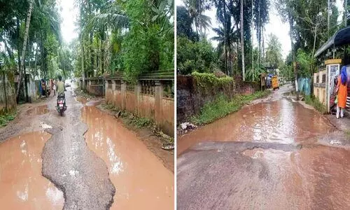 ടി.ബി ജങ്ഷൻ-മണ്ണടിശ്ശേരി റോഡ് തകർച്ചയിൽ