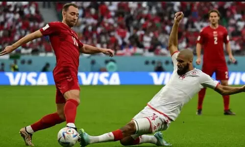 കരുത്തരായ ഡെൻമാർക്കിനെ സമനിലയിൽ തളച്ച് തുണീഷ്യ