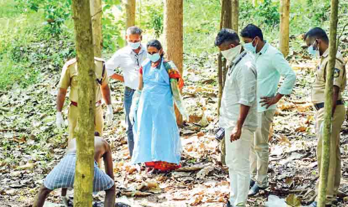 സ്ഫോടകവസ്തു കടിച്ച് വളർത്തുനായ് ചത്ത സംഭവം; ജഡം പുറത്തെടുത്ത് പരിശോധിച്ചു