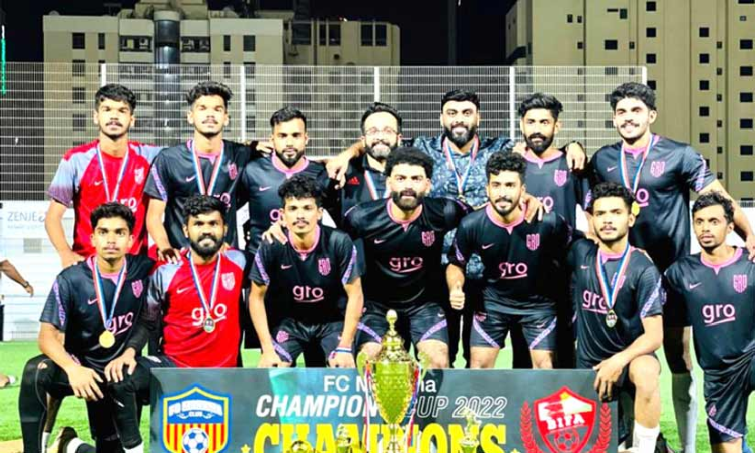 എഫ്​.സി മനാമ ചാമ്പ്യൻസ്​ കപ്പ്​ ടൂർണമെന്‍റ്:എഫ്​.സി ഗ്രോ ജേതാക്കൾ