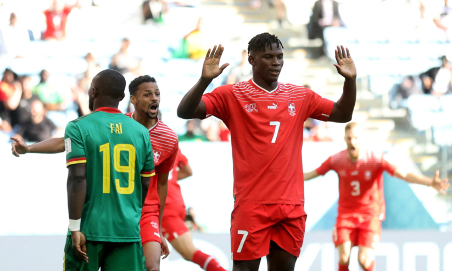 കാമറൂണിയൻ ഗോളിൽ സ്വിസ് ജയം; സോറി മദർലാൻഡ്