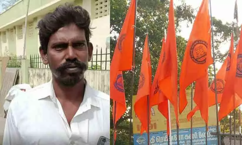TN Hindu Munnani functionary fakes petrol bomb attack on his own house arrested TN Hindu Munnani functionary fakes petrol bomb attack on his own house arrested