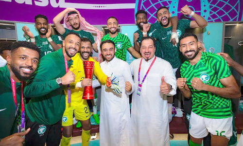 Saudi Team with Sports Minister Saudi Team with Sports Minister