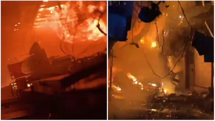 ഡൽഹിയിൽ വൻ തീപിടിത്തം; തീയണക്കാൻ 40 ഫയർ എൻജിനുകൾ രംഗത്ത്