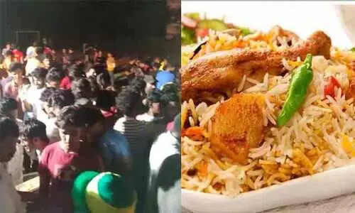 അർധരാത്രി ബ്രസീൽ ബിരിയാണി; പെരിന്തൽമണ്ണയിൽ കുതിച്ചെത്തിയത് 2000ലേറെ പേർ -VIDEO