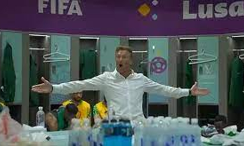 മെസ്സിക്കൊപ്പമുള്ള ചിത്രമാണോ നിങ്ങൾക്ക് വേണ്ടത്?; വൈറലായി സൗദി പരിശീലകന്‍റെ ഡ്രസ്സിങ് റൂം സംഭാഷണം -വിഡിയോ