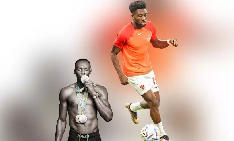 ഉസൈൻ ബോൾട്ടും അൽഫോൺസോ ഡേവീസും