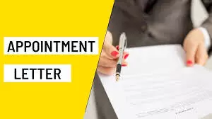 appointment letter appointment letter