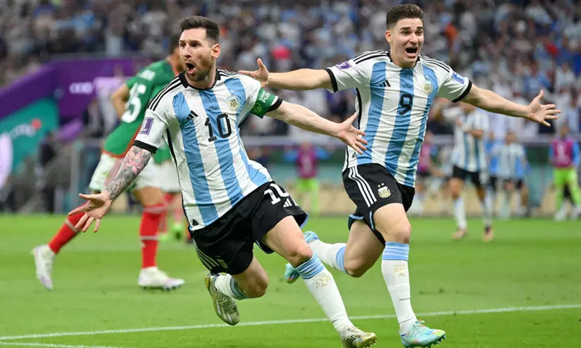 മെസ്സി അവതരിച്ചു; മെക്സിക്കോയെ രണ്ടു ഗോളിന് തകർത്ത് അർജന്‍റീന