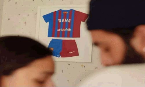 Barcelona congratulate  Alia Bhatt And Ranbir Kapoor on arrival of Raha