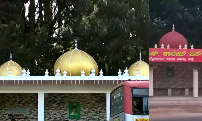 Karnataka Bus Stop Has A New Look After BJP MPs Threat