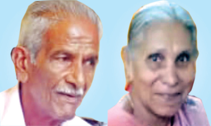 കാണാതായ വയോധിക ദമ്പതിമാർ മരിച്ച നിലയിൽ കാണാതായ വയോധിക ദമ്പതിമാർ മരിച്ച നിലയിൽ