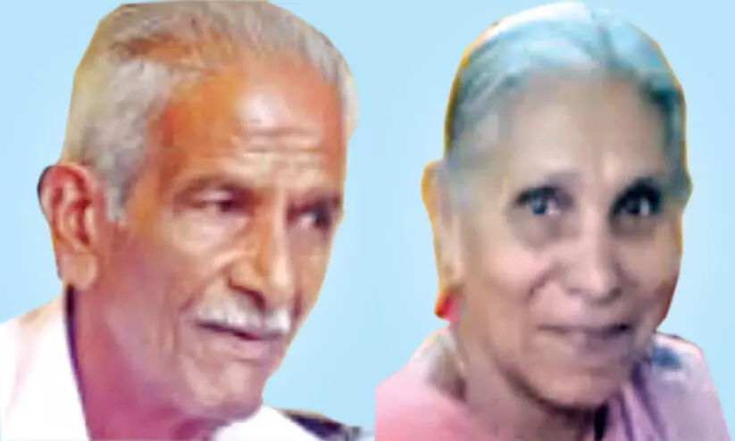 കാണാതായ വയോധിക ദമ്പതിമാർ മരിച്ച നിലയിൽ കാണാതായ വയോധിക ദമ്പതിമാർ മരിച്ച നിലയിൽ