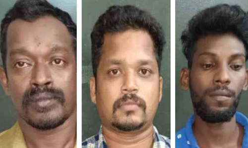 വീടിന് തീയിട്ട കേസിൽ മൂന്ന് പ്രതികൾ അറസ്റ്റിൽ