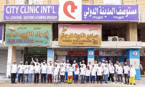 City Clinic Group cleans public parking lot