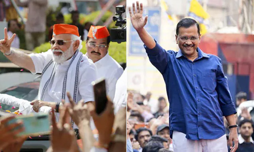 PM Modi, Arvind Kejriwal In Surat As Gujarat Campaign Enters Last Round