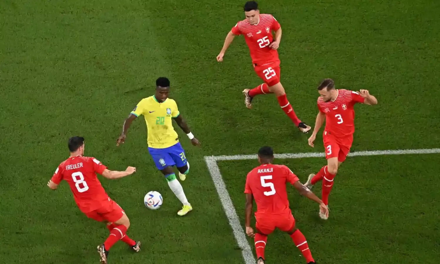 പറന്നിറങ്ങാൻ കാനറികൾ, തടുത്തുനിർത്തി സ്വിസ് പട; ആദ്യ പകുതി ഗോൾ രഹിതം