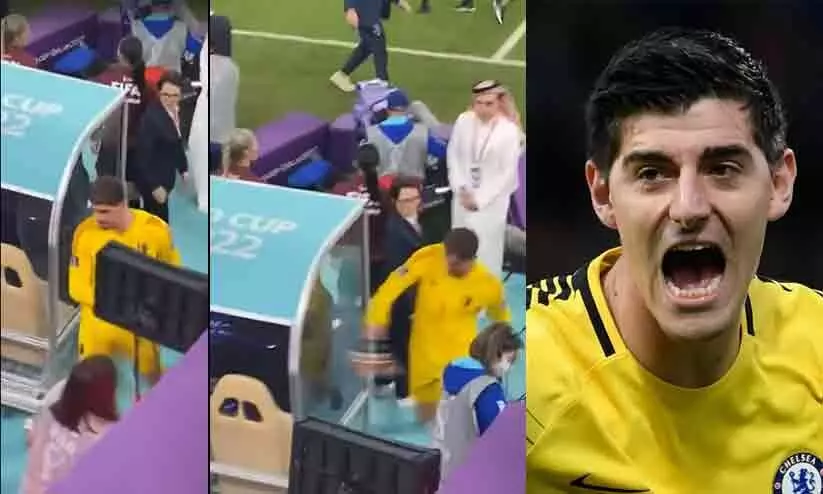 കട്ടക്കലിപ്പിൽ ബെൽജിയം; ഗോൾകീപ്പർ മടങ്ങിയത് ഡഗൗട്ടിനോട് അരിശം തീർത്ത് കട്ടക്കലിപ്പിൽ ബെൽജിയം; ഗോൾകീപ്പർ മടങ്ങിയത് ഡഗൗട്ടിനോട് അരിശം തീർത്ത്