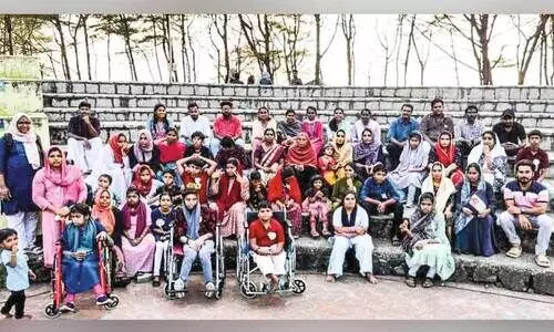 Court and Fire Station disabilities students Visiting