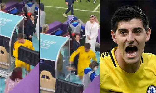 കട്ടക്കലിപ്പിൽ ബെൽജിയം; ഗോൾകീപ്പർ മടങ്ങിയത് ഡഗൗട്ടിനോട് അരിശം തീർത്ത്