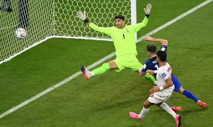 ഇറാനെ പുലിസിച് തീർത്തു; യു.എസ് പ്രീക്വാർട്ടറിൽ ഇറാനെ പുലിസിച് തീർത്തു; യു.എസ് പ്രീക്വാർട്ടറിൽ