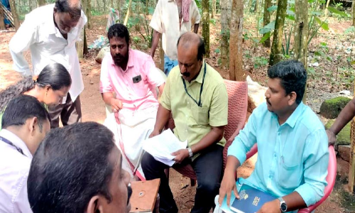 കുന്നത്തുകാല്‍ പൂവൻകാവ് കോളനി റവന്യൂ, ജനപ്രതിനിധി സംഘം സന്ദര്‍ശിച്ചു