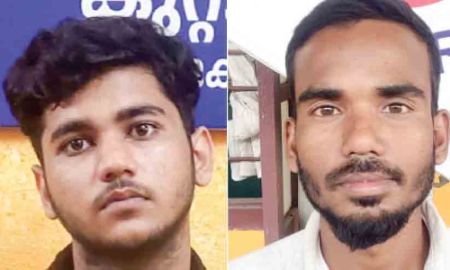 കഞ്ചാവുമായി രണ്ട് യുവാക്കൾ പിടിയിൽ