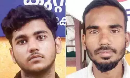 കഞ്ചാവുമായി രണ്ട് യുവാക്കൾ പിടിയിൽ