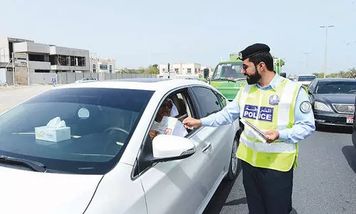 traffic fine, Sharjah