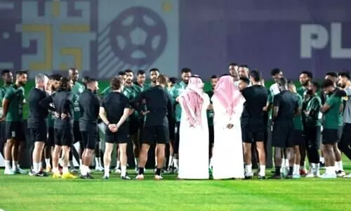 മെക്സിക്കോയെ നേരിടാൻ തയാറെടുത്ത് സൗദി ഗ്രീൻ ഫാൽക്കൻസ്