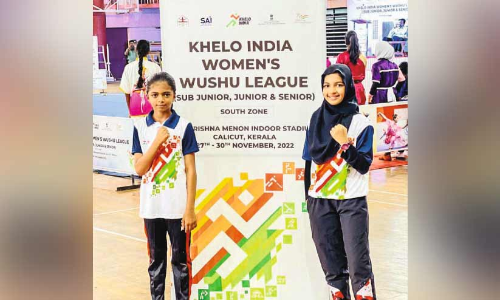 ഖേലോ ഇന്ത്യ വനിത വുഷു: ഹിൽടോപ് പബ്ലിക് സ്കൂളിന് സുവർണ നേട്ടം