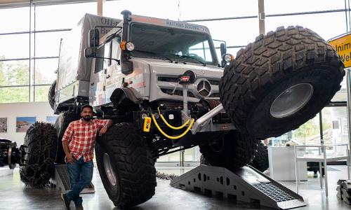 മെഴ്സിഡസ് ബെൻസ് ട്രക്ക് ചലഞ്ചിൽ നേട്ടം കൊയ്ത് മലയാളി