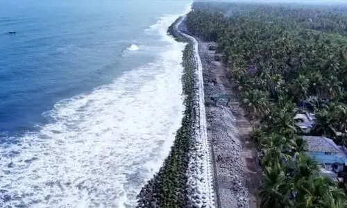 ചെല്ലാനം ഗ്രാമത്തെ സുരക്ഷിതമാക്കിയ ടെട്രാപോഡ് നിര്‍മാണം 71 ശതമാനം പൂര്‍ത്തിയാക്കിയെന്ന് പി. രാജീവ്