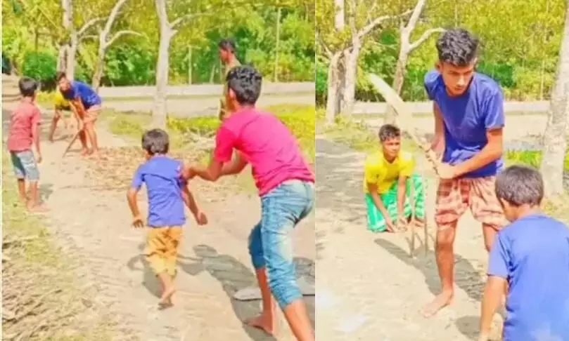 You won’t be able to stop giggling at this quirky way of playing gully cricket