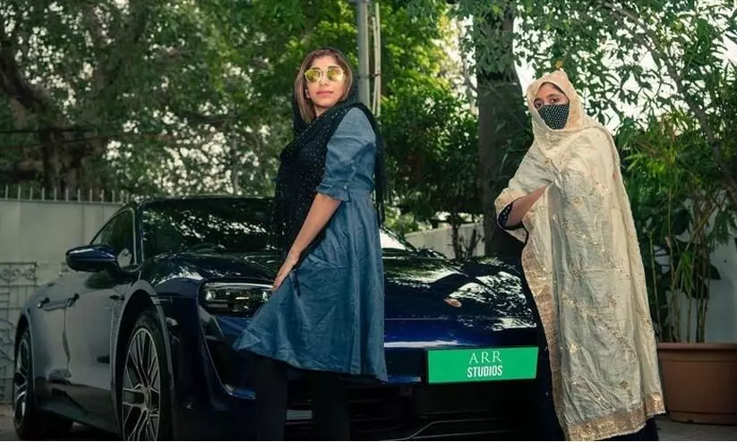Musician AR Rahman’s daughters buy a brand new Porsche Taycan electric sports car