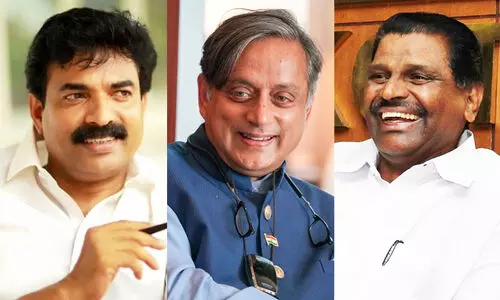 Shashi Tharoor, Nattakom Suresh, Thiruvanchoor Radhakrishnan