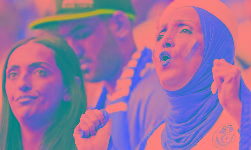 Women fans in Qatar World Cup