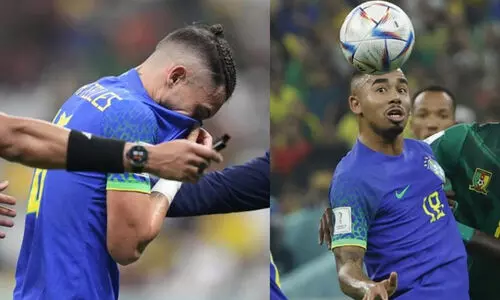 ബ്രസീലിന് വീണ്ടും തിരിച്ചടി; പരിക്കേറ്റ ഗബ്രിയേൽ ജെസ്യൂസും ടെല്ലസും പുറത്ത്