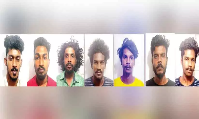 യുവാവിനെ വെട്ടിക്കൊല്ലാൻ ശ്രമിച്ച കേസിൽ ഏഴുപേർ അറസ്റ്റിൽ