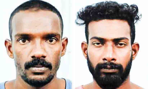 ആയുധവുമായി ഭീഷണി; രണ്ടുപേർ പിടിയിൽ