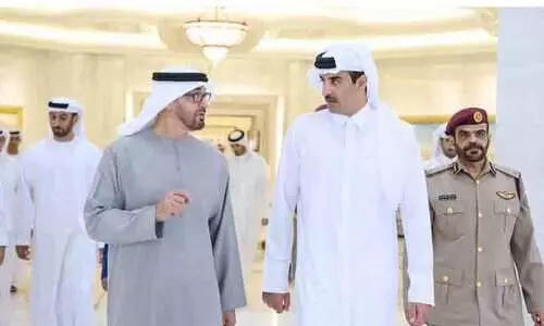 യു.എ.ഇ പ്രസിഡൻറ്​ ഖത്തറിൽ; സഹകരണം ശക്​തമാകും